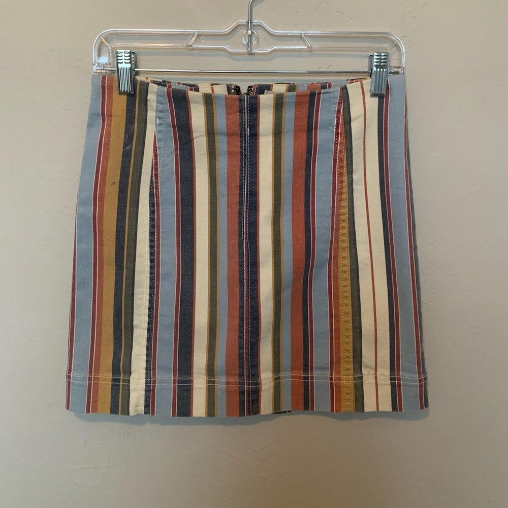 Jolt striped mini skirt